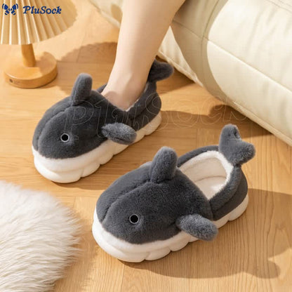 Plus Size Cute Whale Slippers