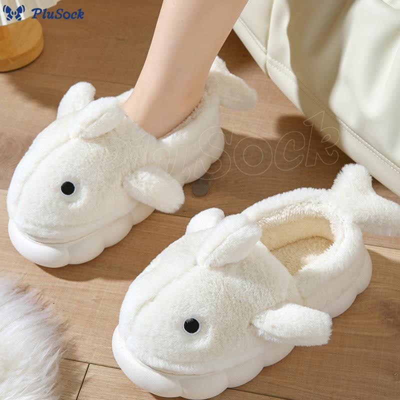 Plus Size Cute Whale Slippers