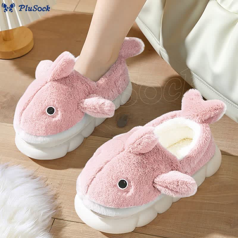 Plus Size Cute Whale Slippers