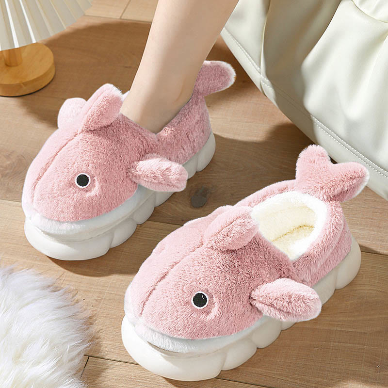 Plus Size Cute Whale Slippers