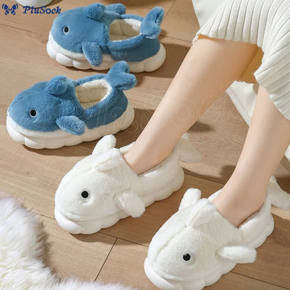 Plus Size Cute Whale Slippers