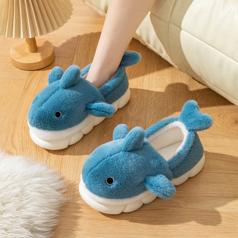 Plus Size Cute Whale Slippers