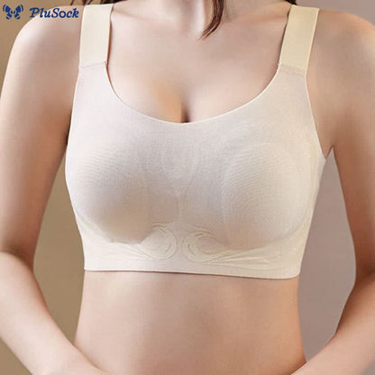 Plus Size Fixed Cup Push Up Wireless Bra