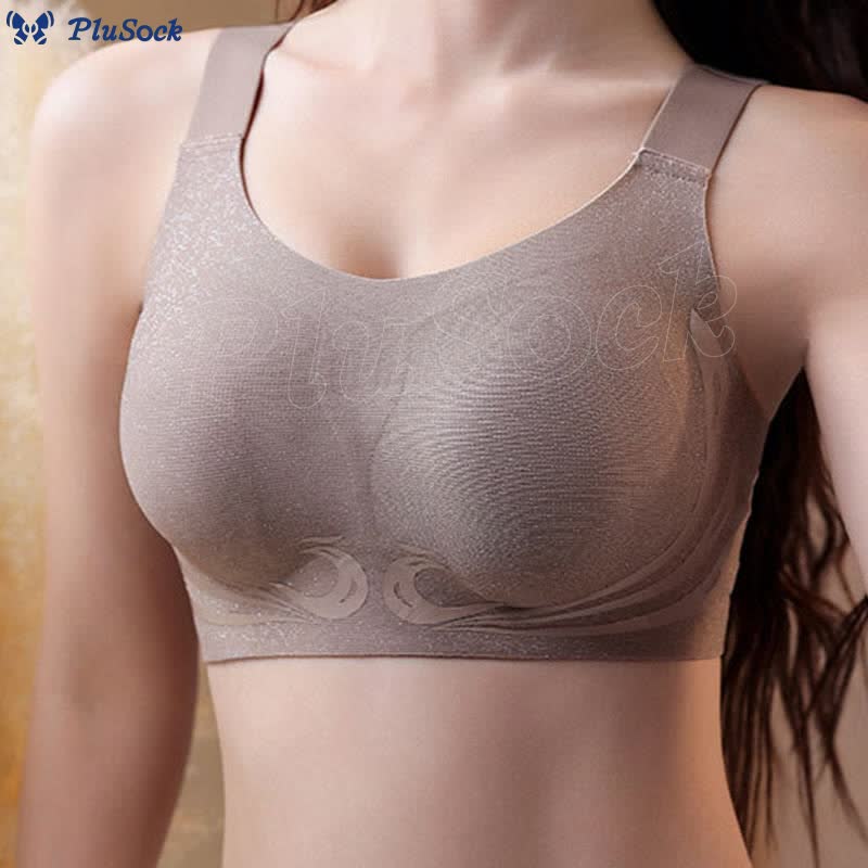 Plus Size Fixed Cup Push Up Wireless Bra