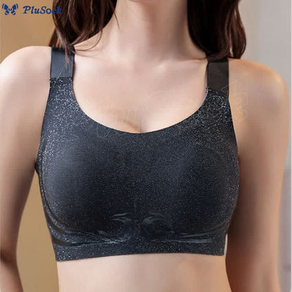 Plus Size Fixed Cup Push Up Wireless Bra