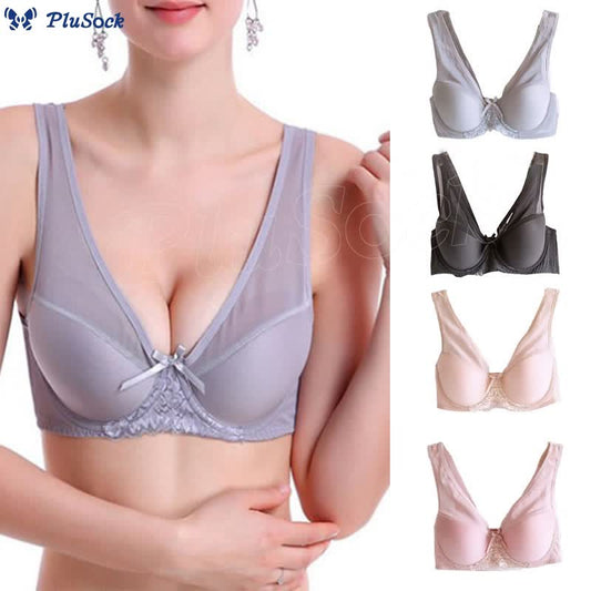 Plus Size Full Coverage Thin Cotton Underwire Bra