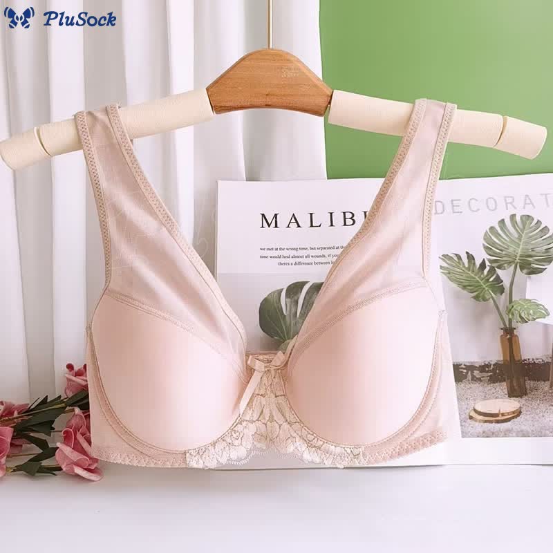 Plus Size Full Coverage Thin Cotton Underwire Bra