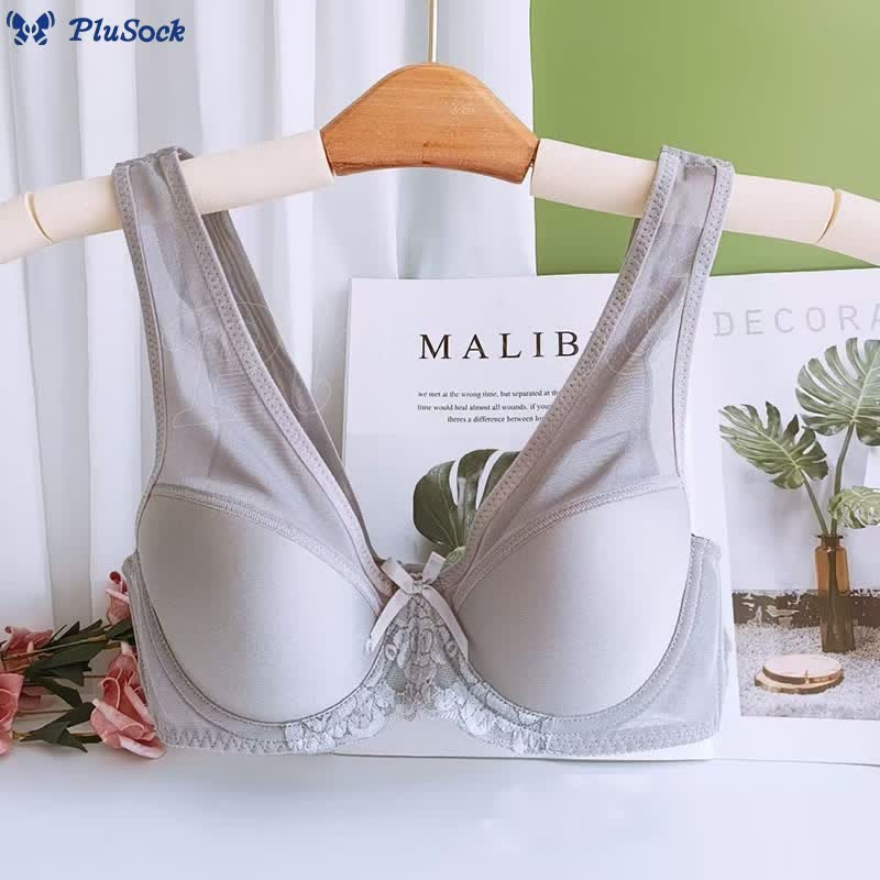 Plus Size Full Coverage Thin Cotton Underwire Bra