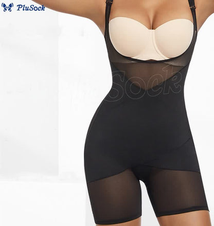 Seamless Mesh Tummy Control Shapewear Bodysuit