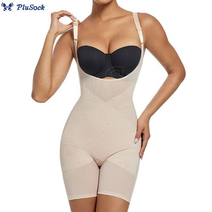 Seamless Mesh Tummy Control Shapewear Bodysuit