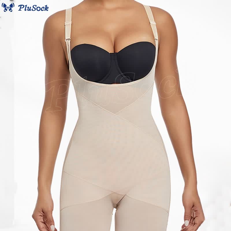 Seamless Mesh Tummy Control Shapewear Bodysuit