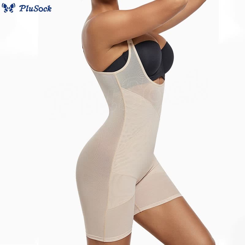 Seamless Mesh Tummy Control Shapewear Bodysuit