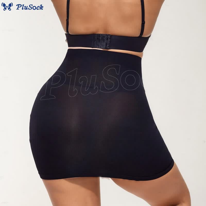 Seamless High Waist Tummy Control Shapewear Skirt Slip