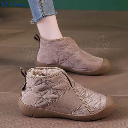 Plus Size Waterproof Warm Slippers