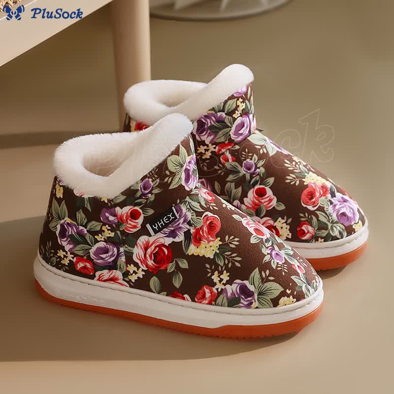 Plus Size Elegant flowers Slippers