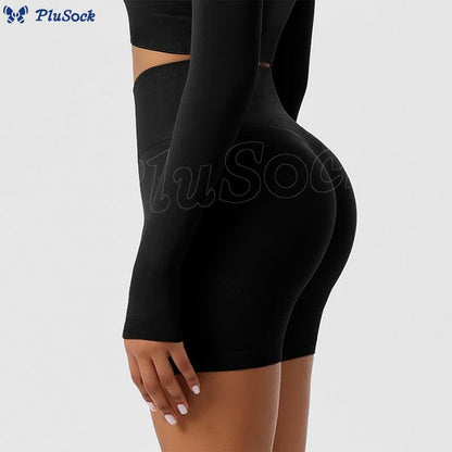 Seamless Outer Wear Sports Yoga Butt Lifting Shorts