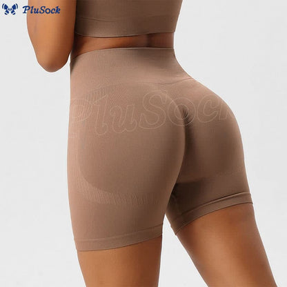 Seamless Outer Wear Sports Yoga Butt Lifting Shorts