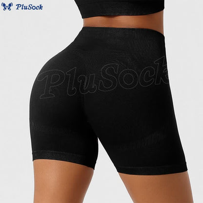 Seamless Outer Wear Sports Yoga Butt Lifting Shorts