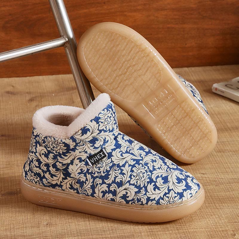 Plus Size Elegant Pattern Slippers