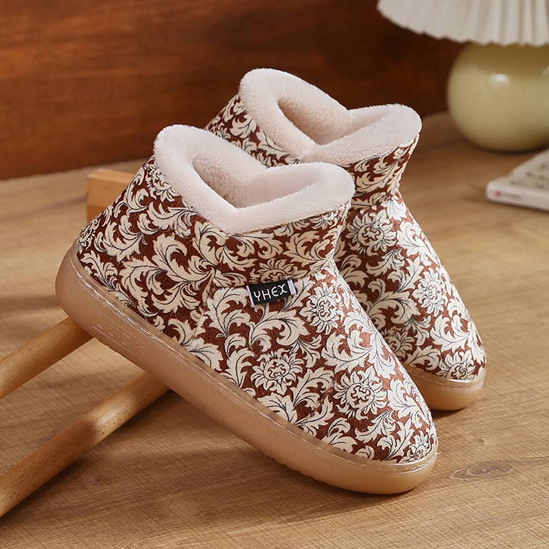 Plus Size Elegant Pattern Slippers