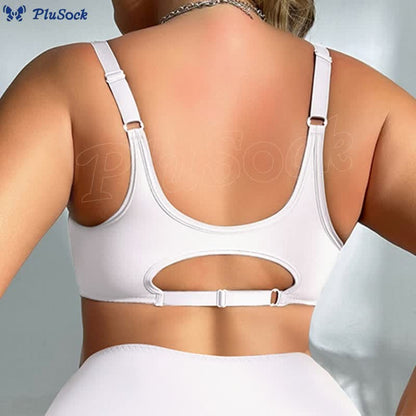 Seamless Front Buckle Full Cup Wireless Bra