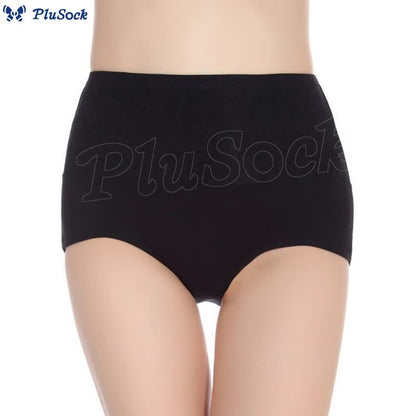 Plus Size High-waisted Cotton Printed Panty(3 Packs)