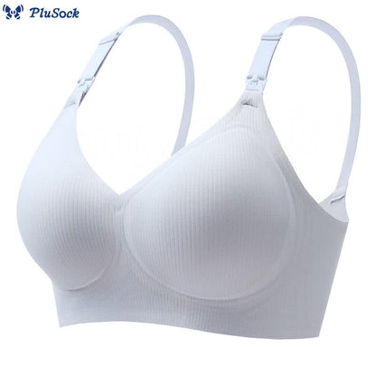 Plus Size Seamless Breathable Nursing Wireless Bra