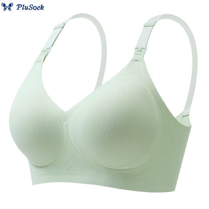 Plus Size Seamless Breathable Nursing Wireless Bra