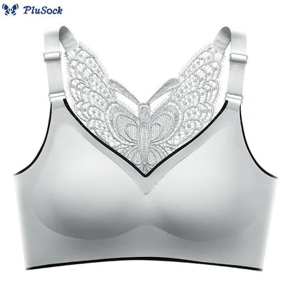 Plus Size Butterfly Beauty Back Wireless Bra