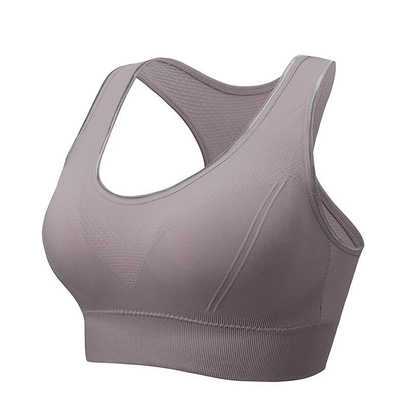 Plus Size Seamless Breathable Sports Yoga Wireless Bra