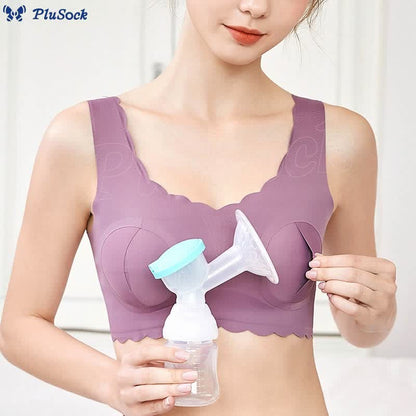 Plus Size Hands-free Breast Pumping Wireless Bra