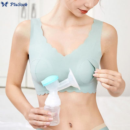 Plus Size Hands-free Breast Pumping Wireless Bra