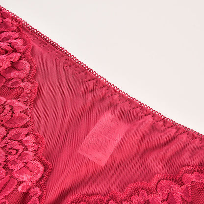 Plus Size Sexy Soft Mid Rise Lace Panty(3 Packs)