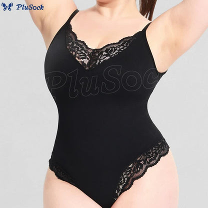 Lace T-back Crotch One-piece Camisole