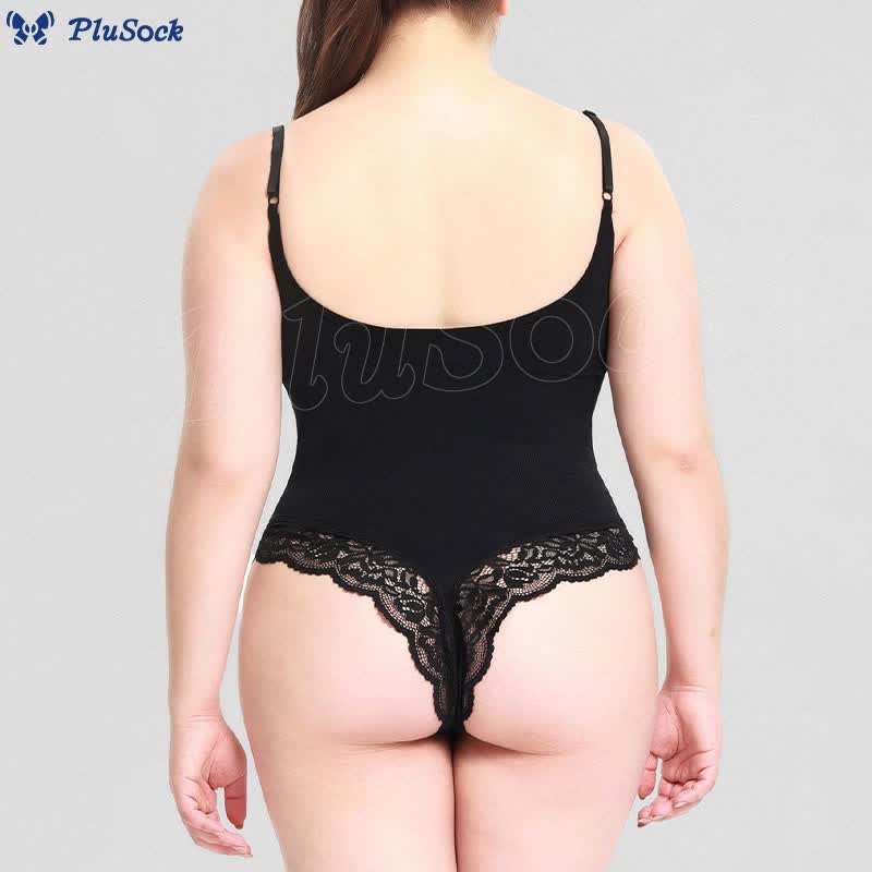 Lace T-back Crotch One-piece Camisole