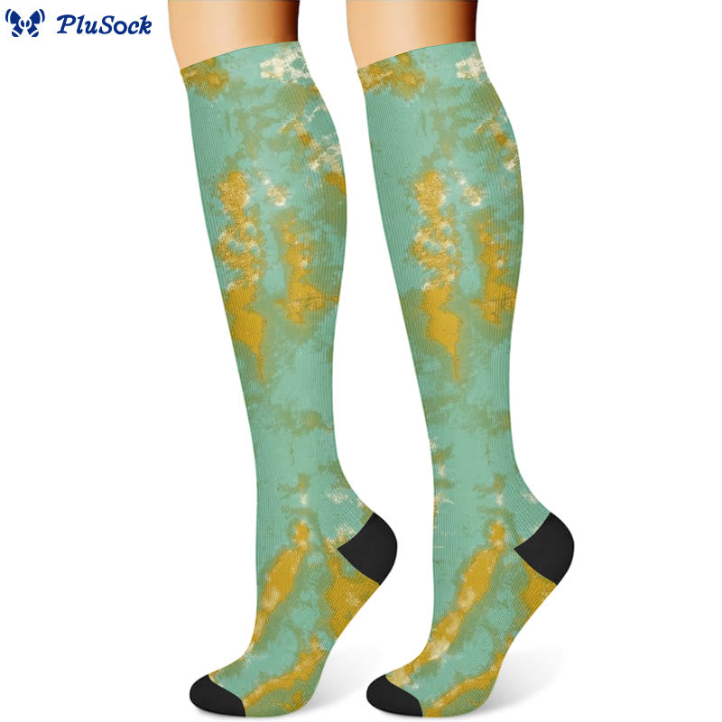 Ombre Tie Dye Compression Socks(3 Pairs)