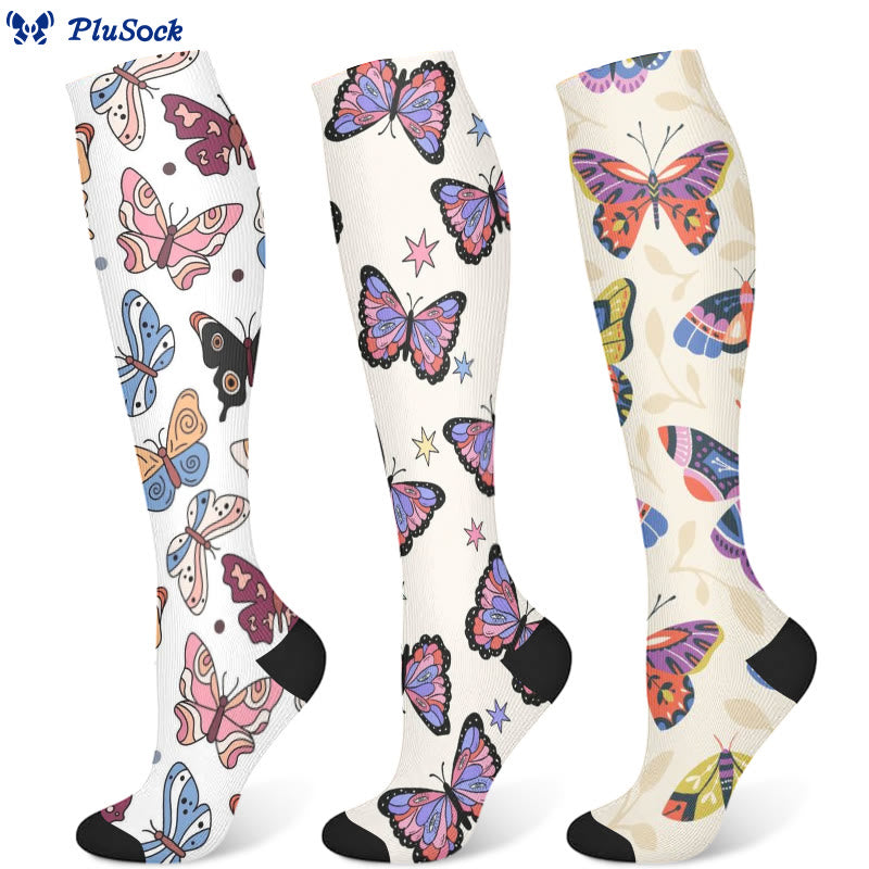 Butterfly Compression Socks(3 Pairs)