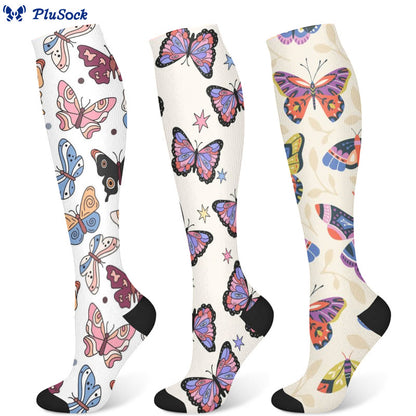 Butterfly Compression Socks(3 Pairs)