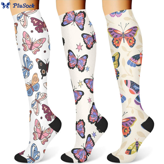 Butterfly Compression Socks(3 Pairs)