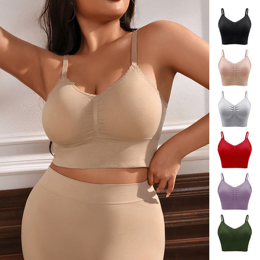 Plus Size Seamless One-piece Outerwear Wireless Bra