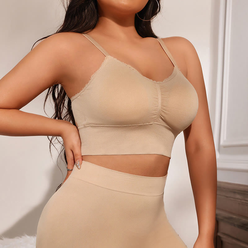 Plus Size Seamless One-piece Outerwear Wireless Bra