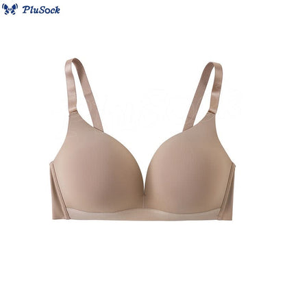 Plus Size Solid Color Push Up Wireless Bra