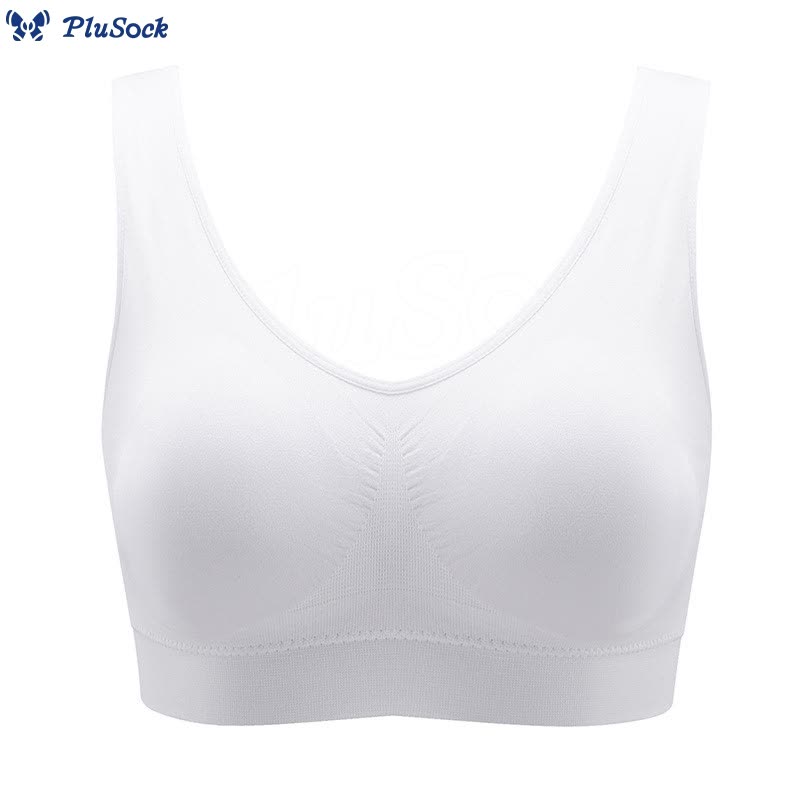 Plus Size Breathable Sports Wireless Bra