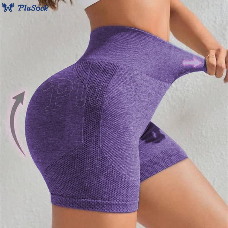 Seamless High Elastic High Waist Yoga Shorts