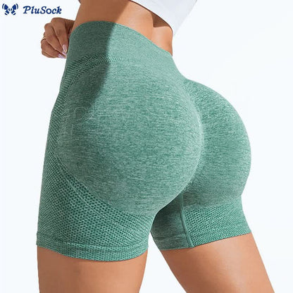 Seamless High Elastic High Waist Yoga Shorts