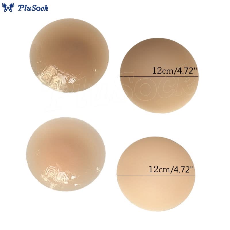 Thin Solid Silicone Nipple Cover(2 Pairs)