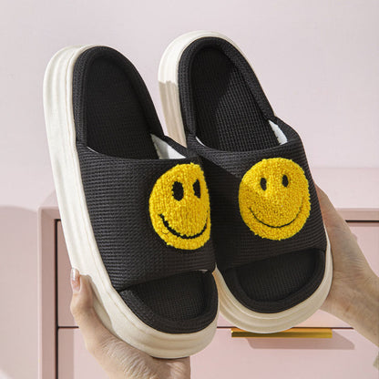 Plus Size Smiley Anti Slip Slippers