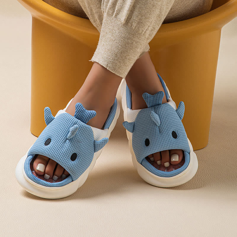 Plus Size Shark Slippers