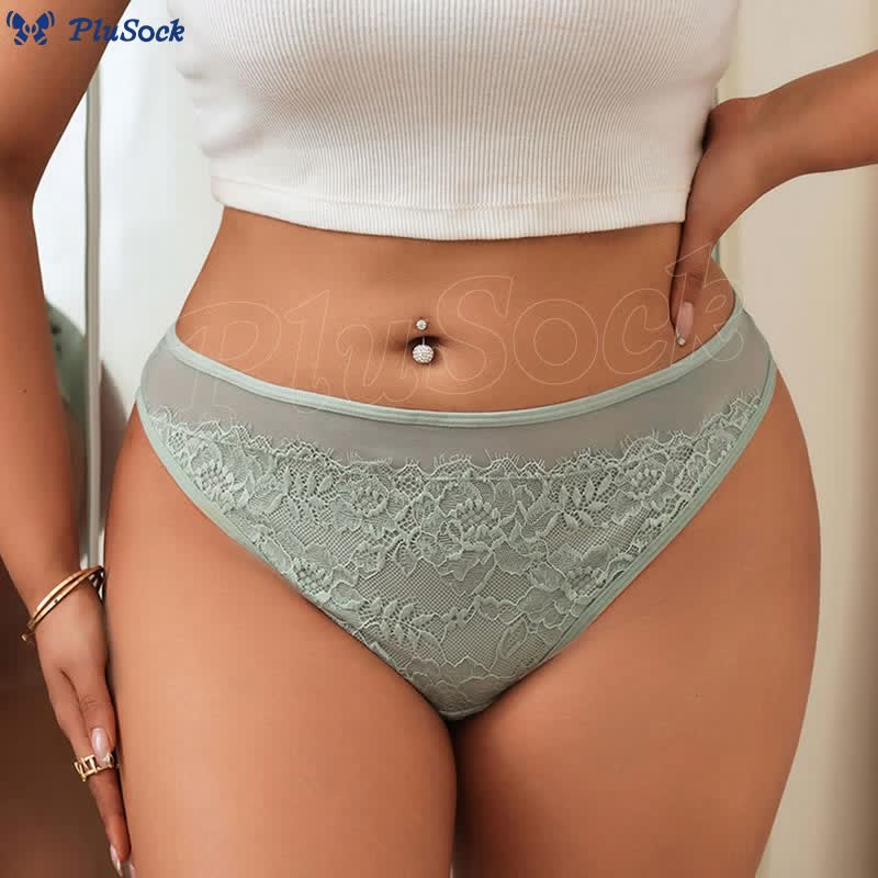 Plus Size Sexy Back Waist Strap Panty(3 Packs)