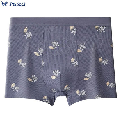 Plus Size High Waist Loose Printed Boxer Brief(2 Packs)